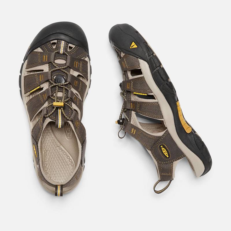 Keen Newport H2 Trekkingsandalen Herren DE-52136 Raven/Aluminum - Keen Herrenschuhe Braun